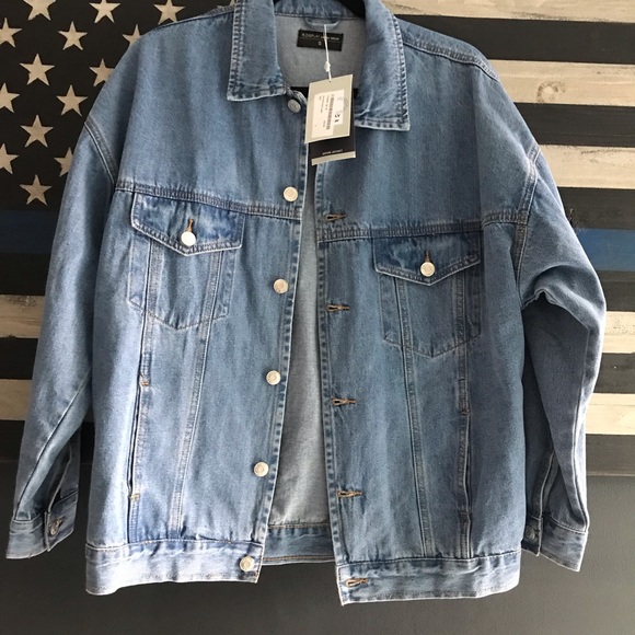 R. Display Jackets & Blazers - Oversized denim trucker jacket R. Display Jackets & Blazers - Oversized denim trucker jacket